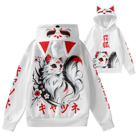 Digital Painting of a Kitsune Fox | Japanese Style Illustration