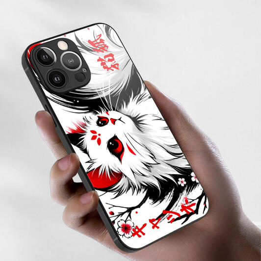 Digital Illustration of a Kitsune Fox | Japanese Style Illustration