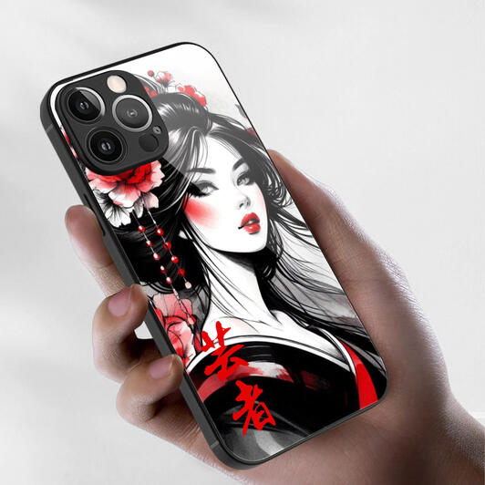 Watercolor Painting of a Geisha | Japanese Style Illustration